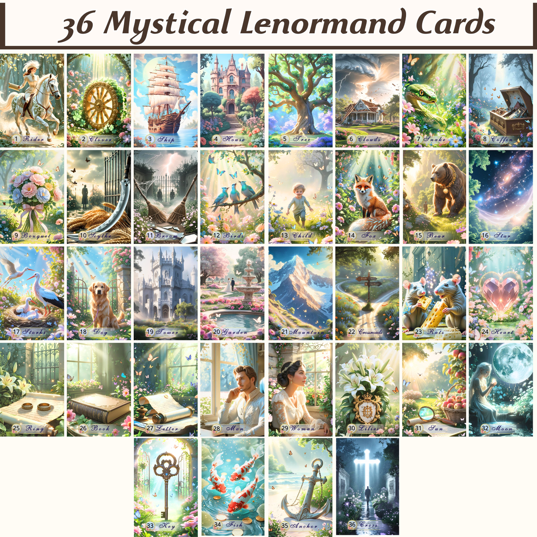 Grand Tableau Lenormand: Complete Guide to the 36-Card Spread