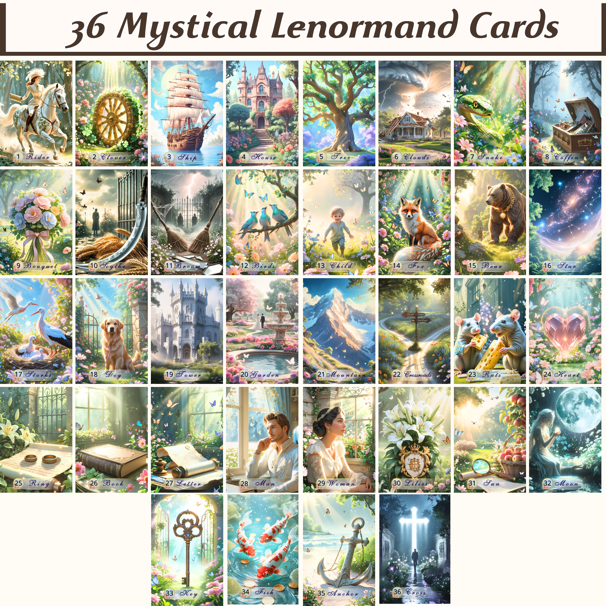 Grand Tableau Lenormand: Complete Guide to the 36-Card Spread
