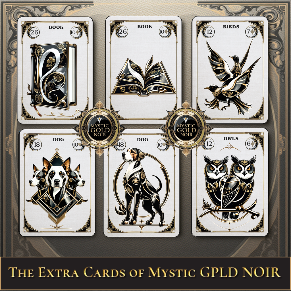 Handmade Lenormand cards 36 plus 6 extras multilingual oracle deck glossy finish