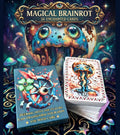 Deck box and card stack of Magical Brainrot Lenormand — 36 enchanted cards psychedelic surreal oracle handmade MardocCraft