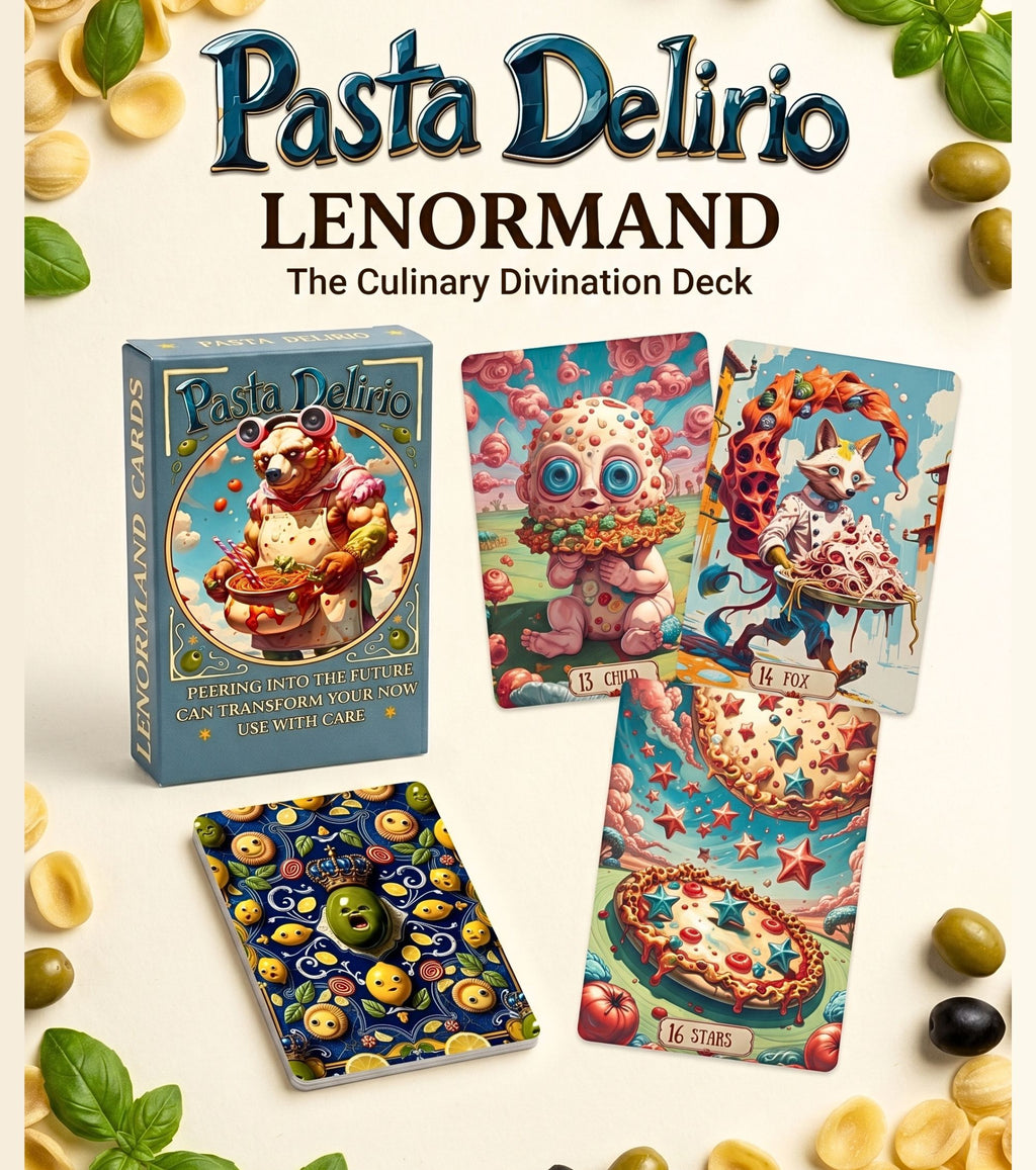 Pasta Delirio Lenormand Deck 36 Cards — Surreal Italian Oracle