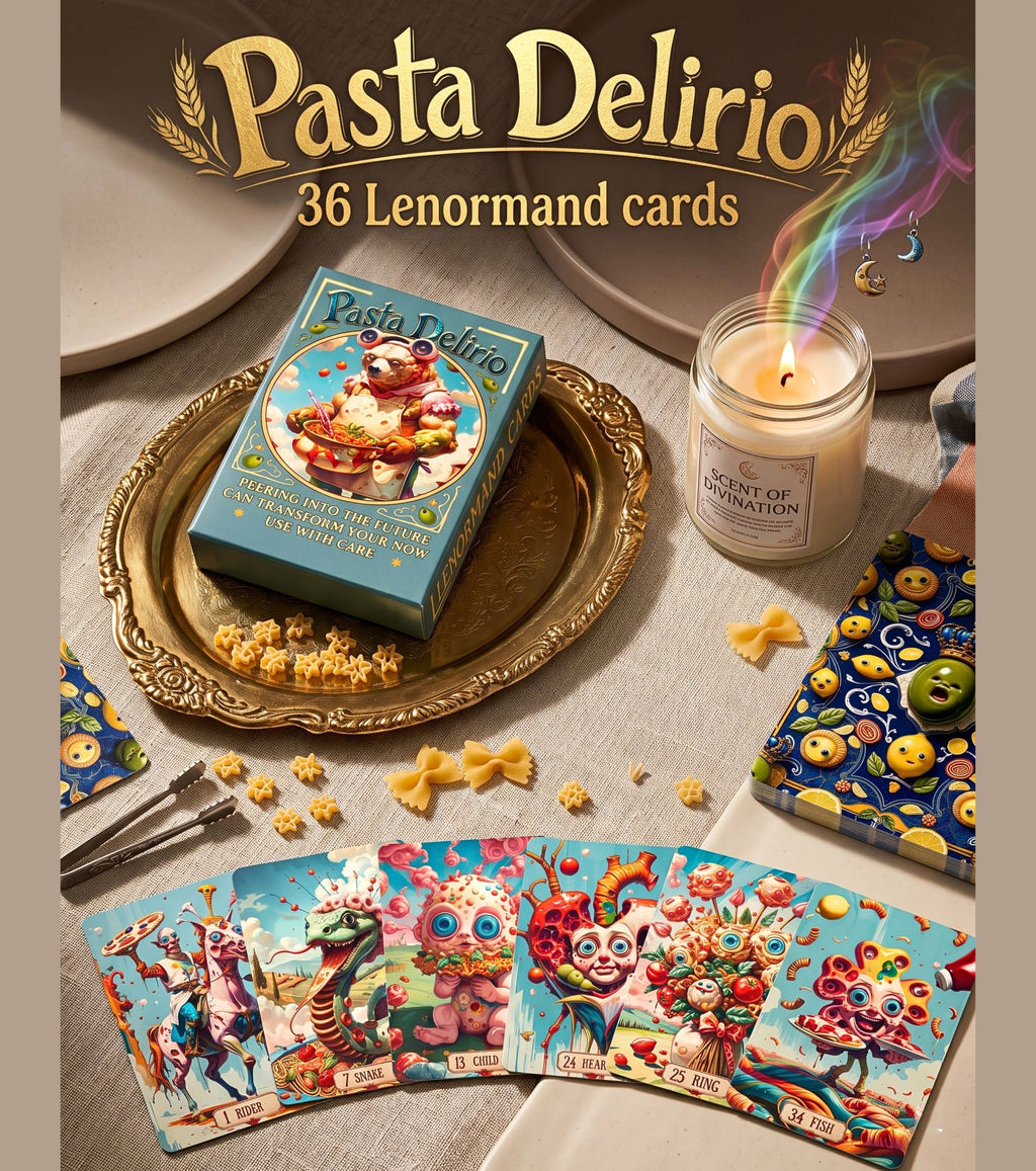 Pasta Delirio Lenormand Deck 36 Cards — Surreal Italian Oracle