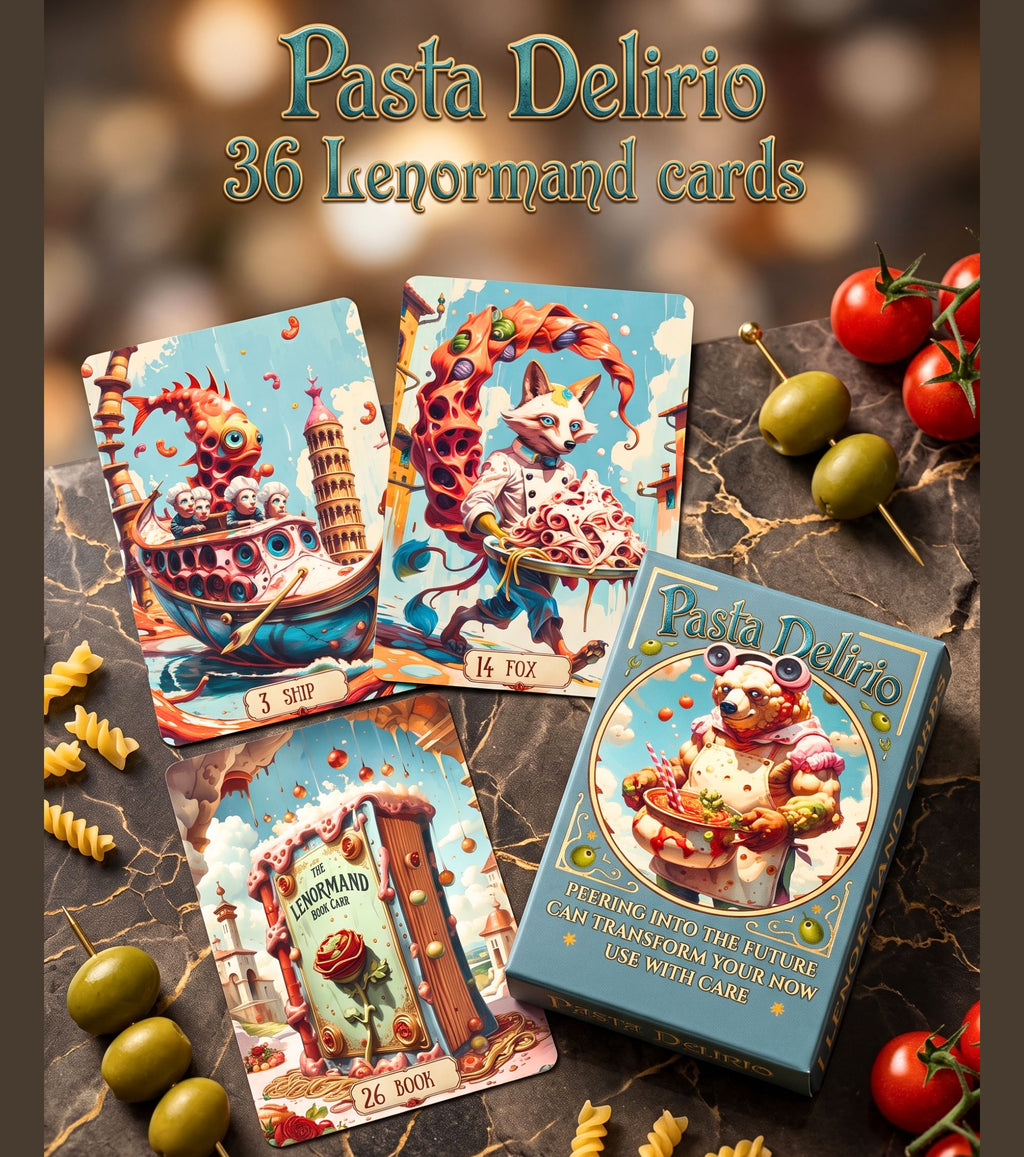 Pasta Delirio Lenormand Deck 36 Cards — Surreal Italian Oracle