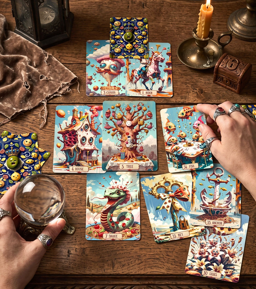 Pasta Delirio Lenormand Deck 36 Cards — Surreal Italian Oracle